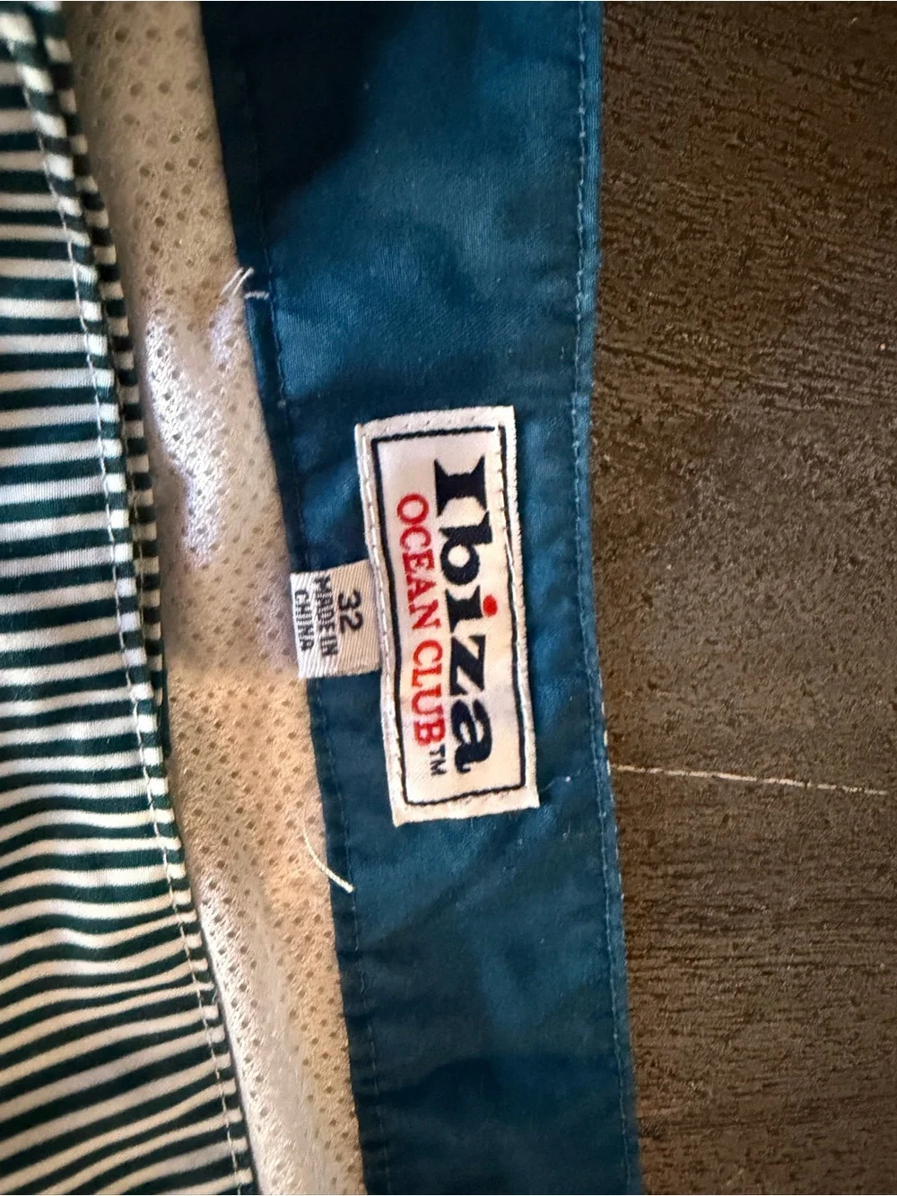 Blue Stripe Men’s Swim Trunks